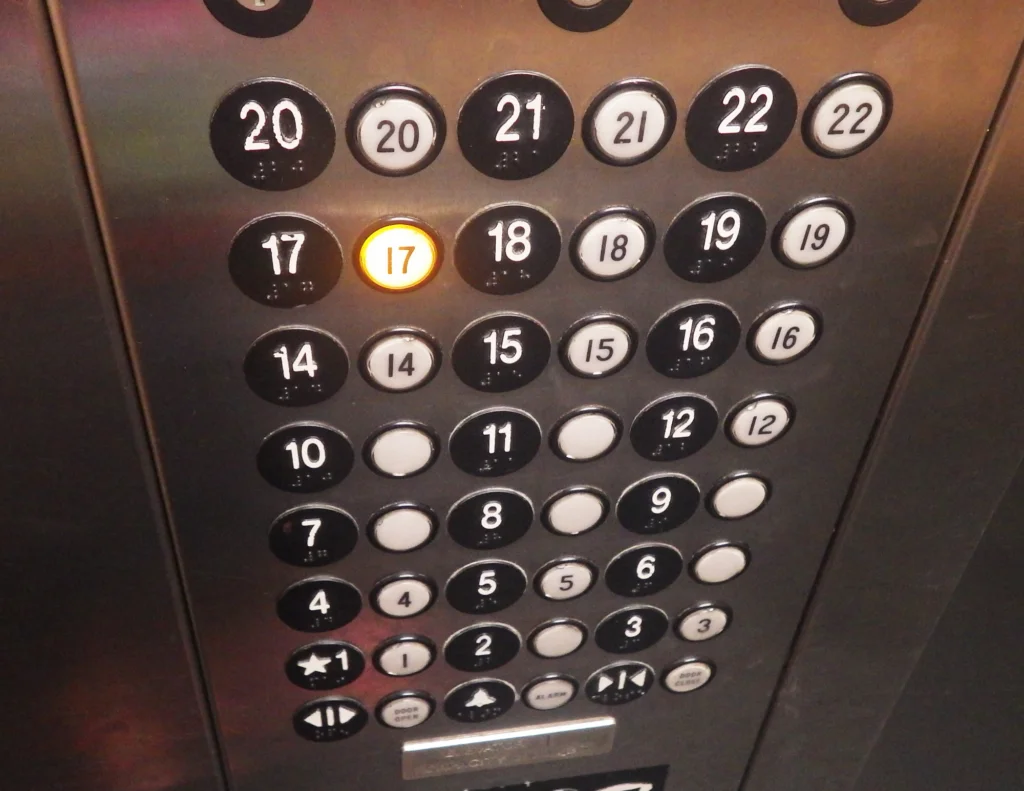 elevator buttons